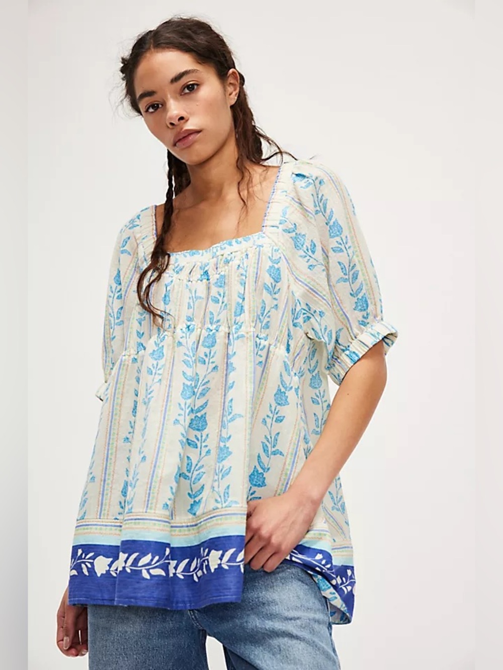 FREE PEOPLE Santorini Printed Tunic